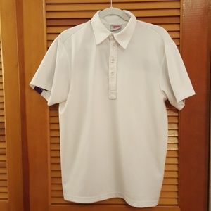 J. Lindeberg White and Purple Golf Polo